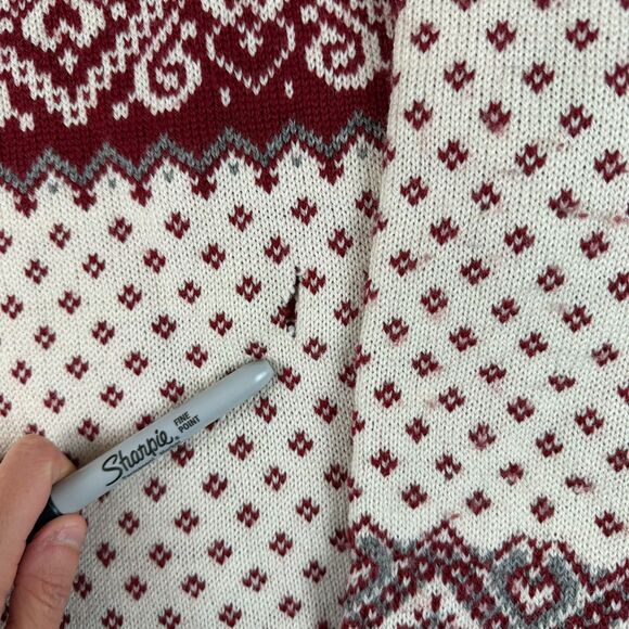 Vtg Selbu Knittings Of Norway Pure New Wool Fair Isle Nordic Cardigan XL *Read - Picture 3 of 16